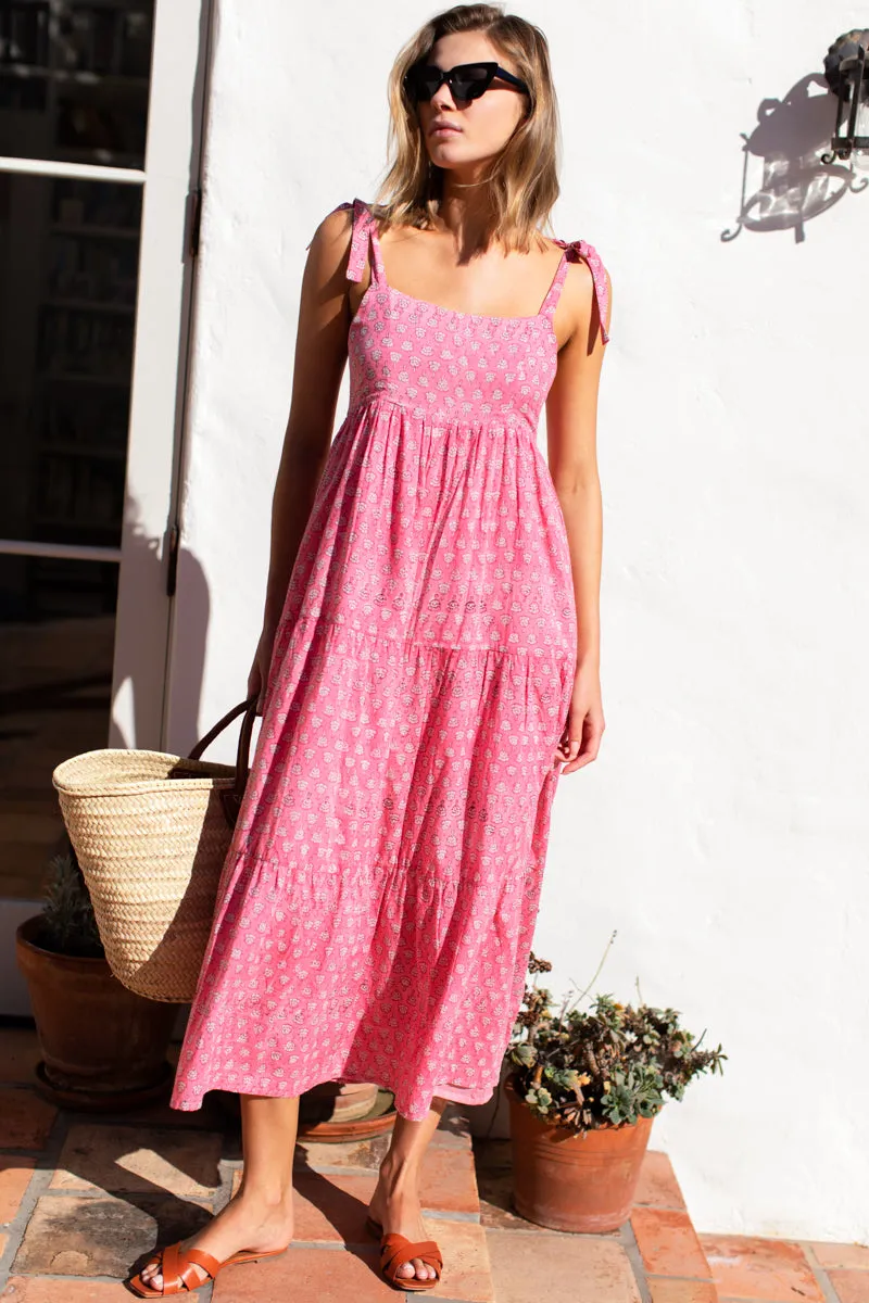 Sara Tier Dress - Cherry Blossom Blush Organic sold by Emerson Fry product image thumbnail 4