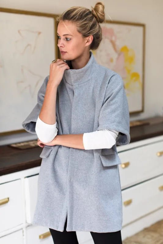 Layering Jacket - Grey Wool Cashmere sold by Emerson Fry