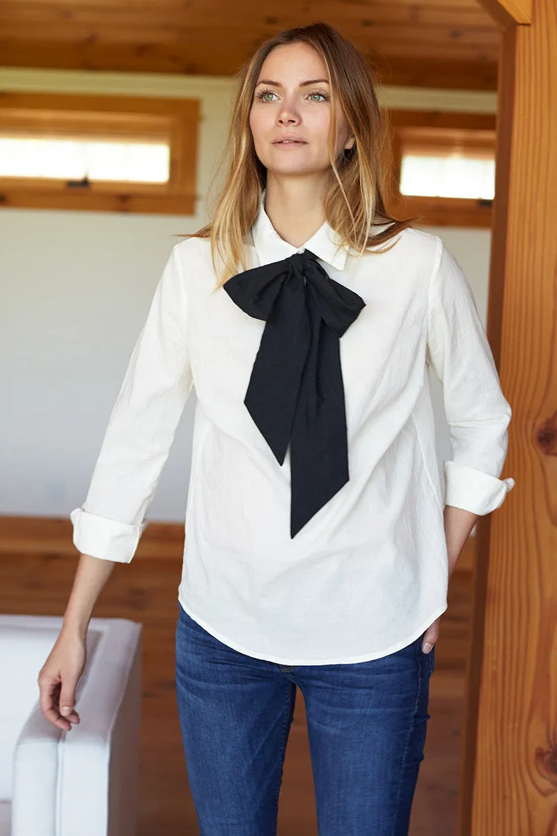 Ribbons Blouse - Ecru 2 Tie sold by Emerson Fry product image thumbnail 4