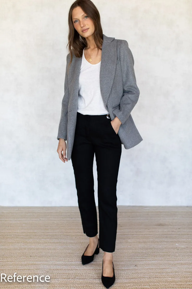 Pull Tab Ankle Pant - Black Linen sold by Emerson Fry product image thumbnail 5