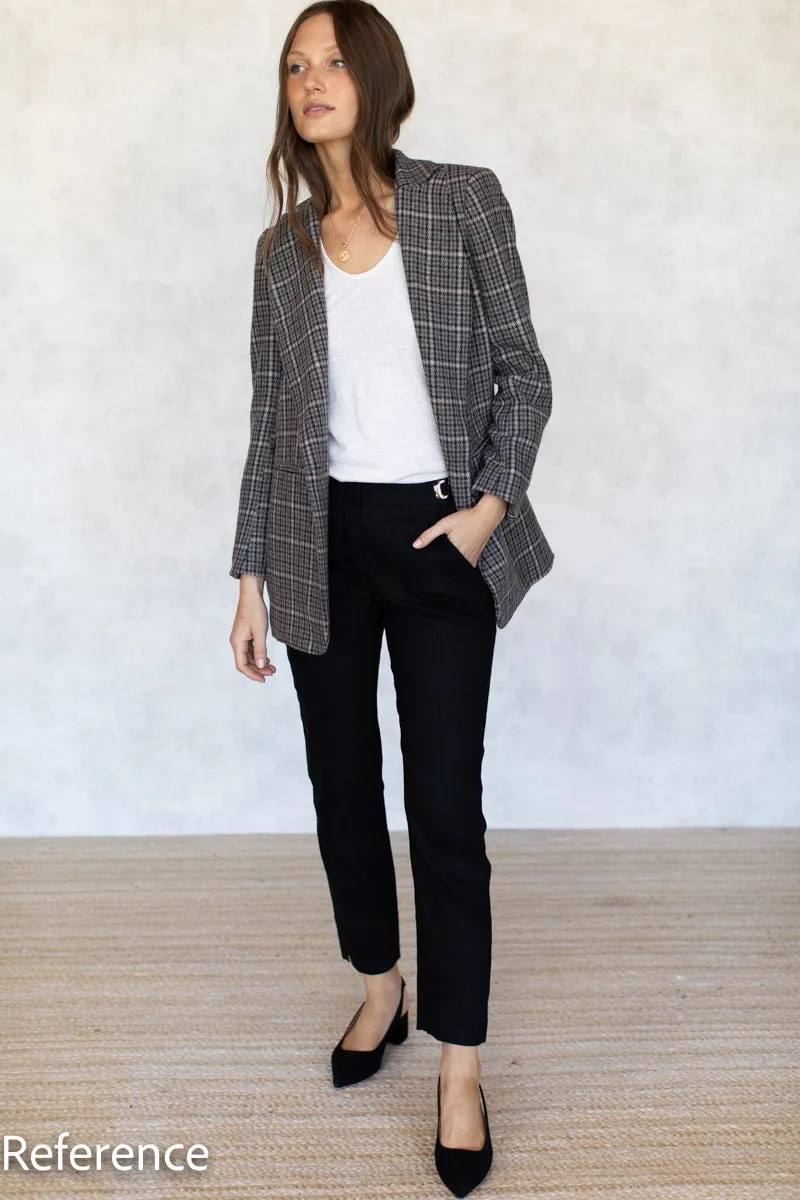 Pull Tab Ankle Pant - Black Linen sold by Emerson Fry product image thumbnail 4