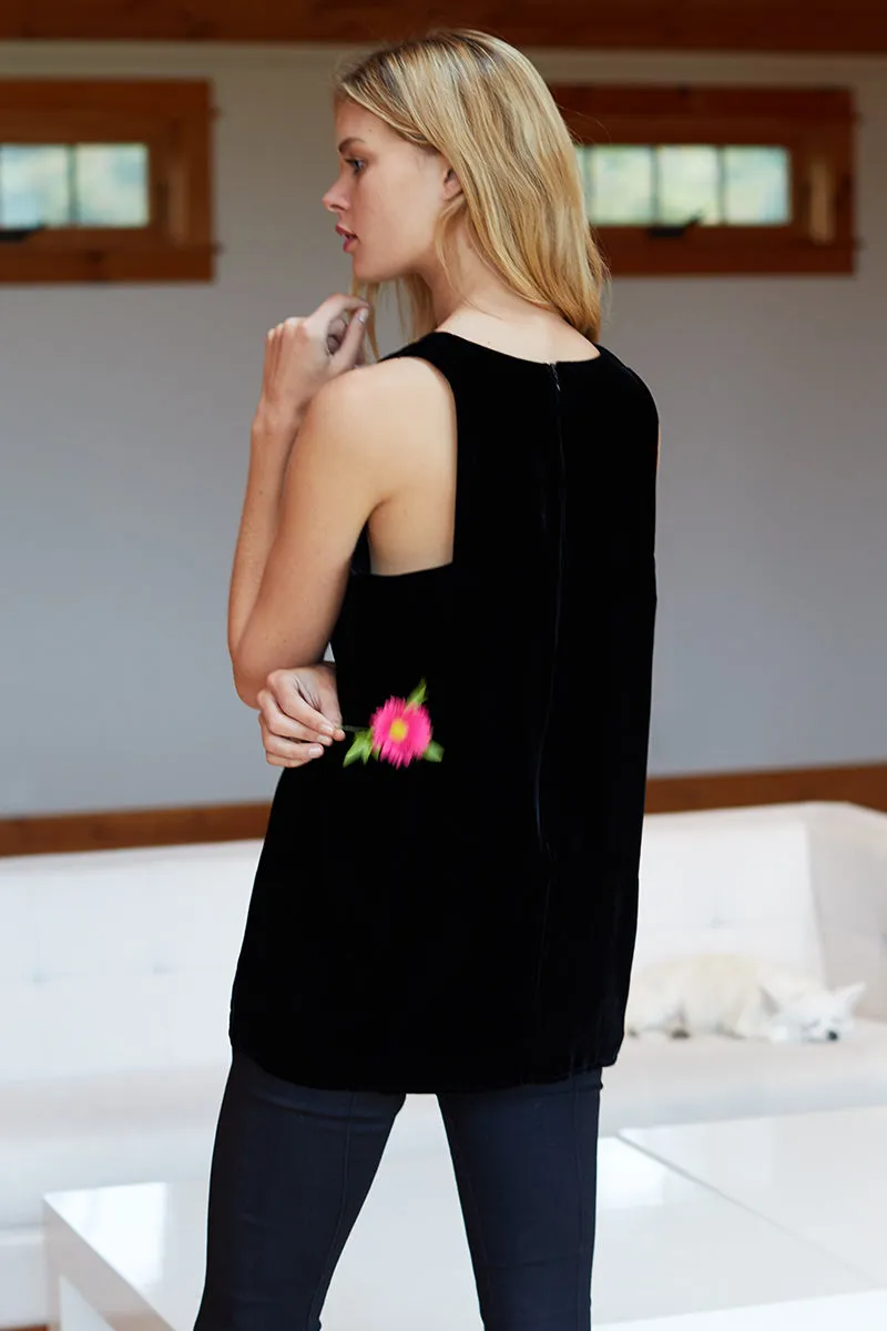 A Line Mod Top - Black Velvet sold by Emerson Fry product image thumbnail 4