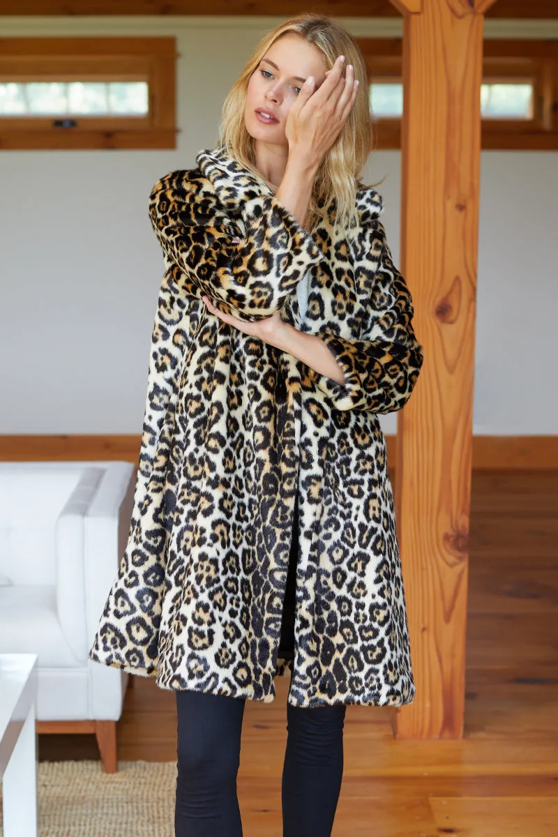 Vegan Leopard Coat - Leopard sold by Emerson Fry product image thumbnail 5