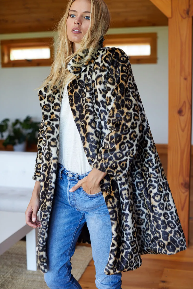 Vegan Leopard Coat - Leopard sold by Emerson Fry