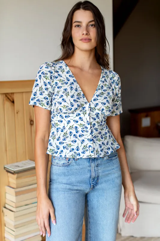 Lucyia Top - Violets sold by Emerson Fry