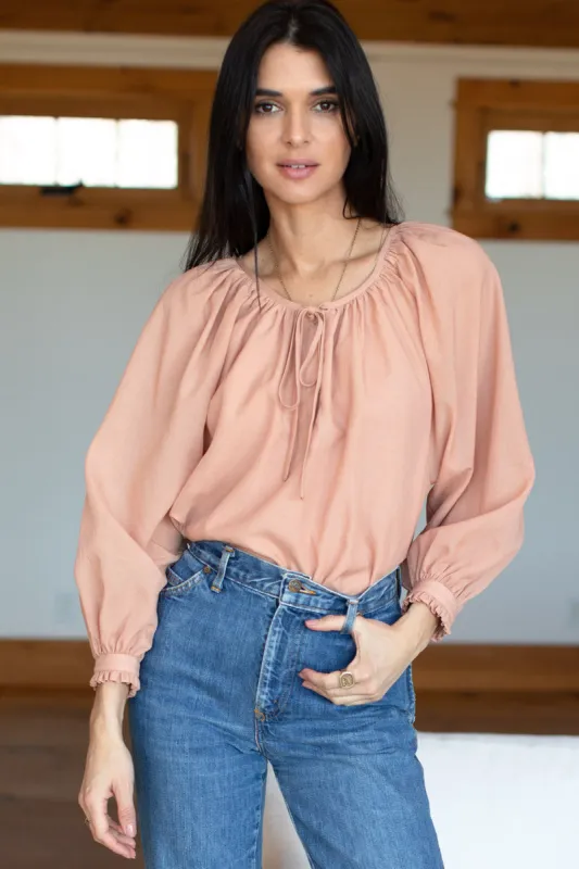 Lucy 2 Blouse - Ballet Pink sold by Emerson Fry