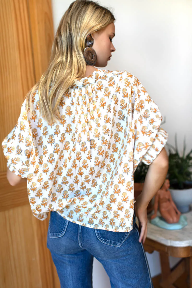 Mandarin Collar Top - Little Marigolds Organic sold by Emerson Fry product image thumbnail 3