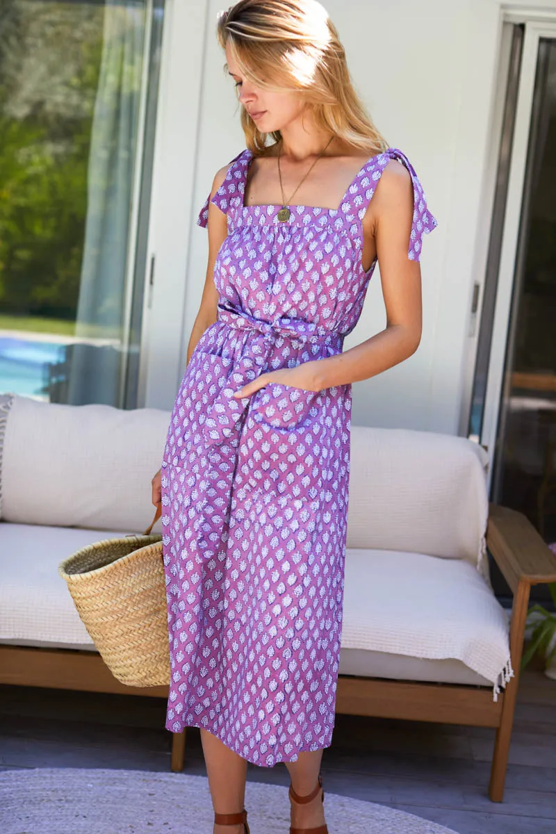 Izzy Long Dress - Sisters Purple Orchid Organic sold by Emerson Fry product image thumbnail 2