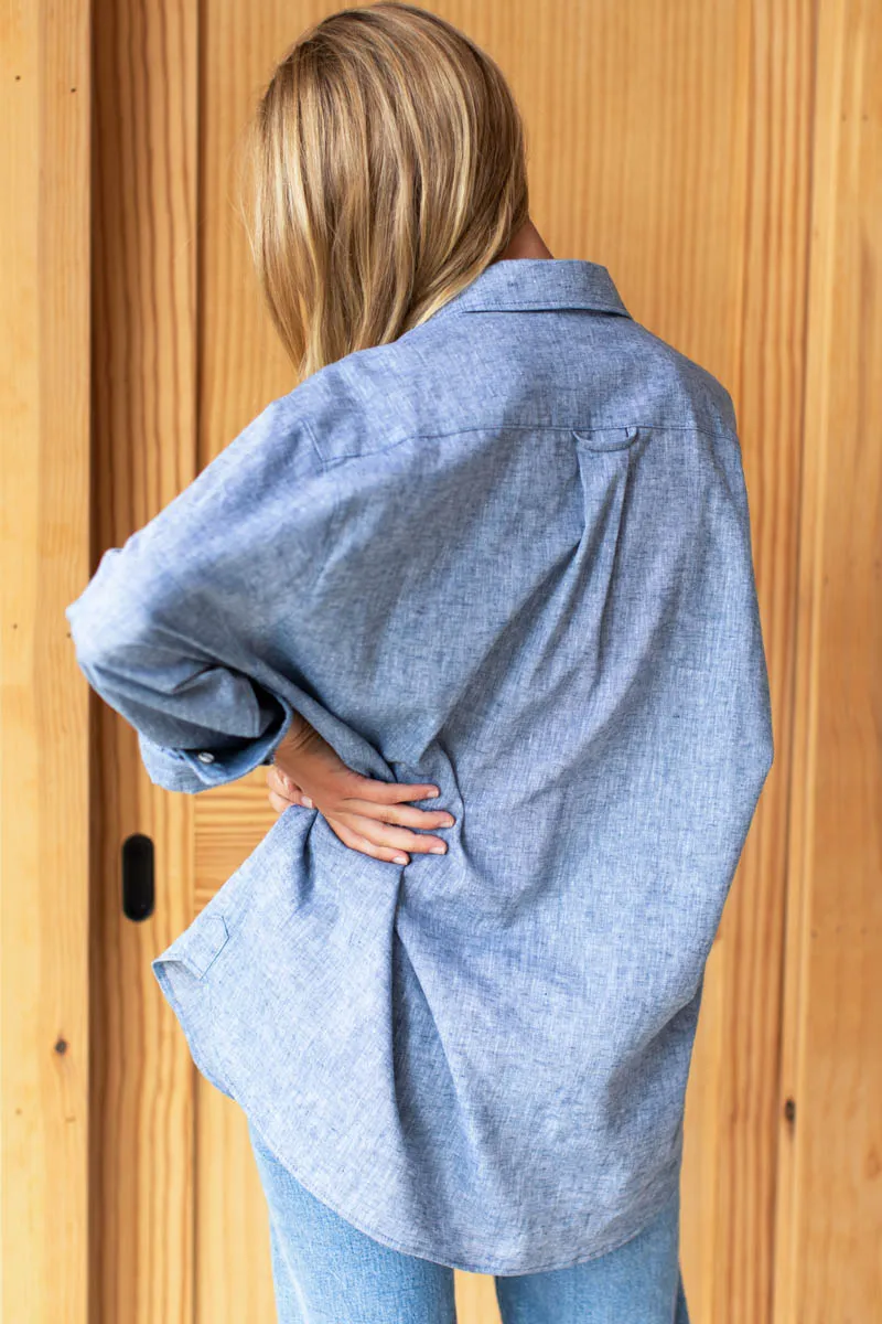 Ryan Shirt - Denim Hemp Organic sold by Emerson Fry product image thumbnail 5