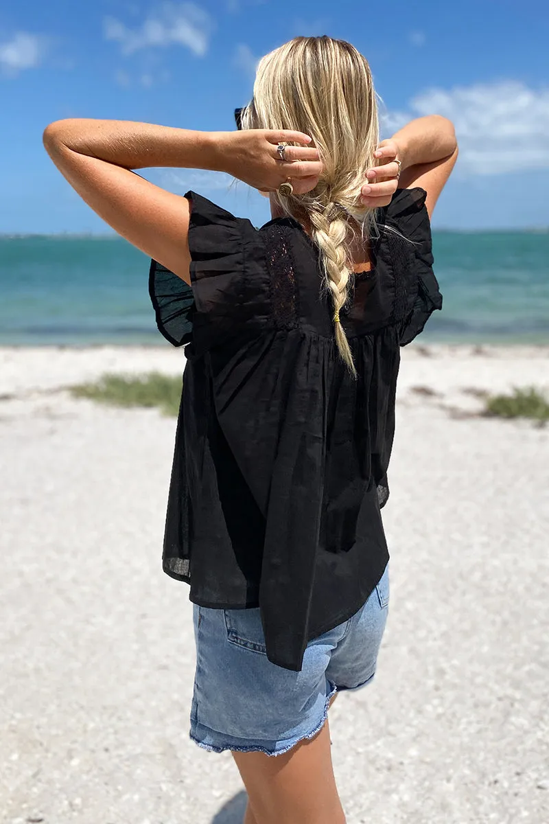 Bijou Blouse - Black Organic sold by Emerson Fry product image thumbnail 3