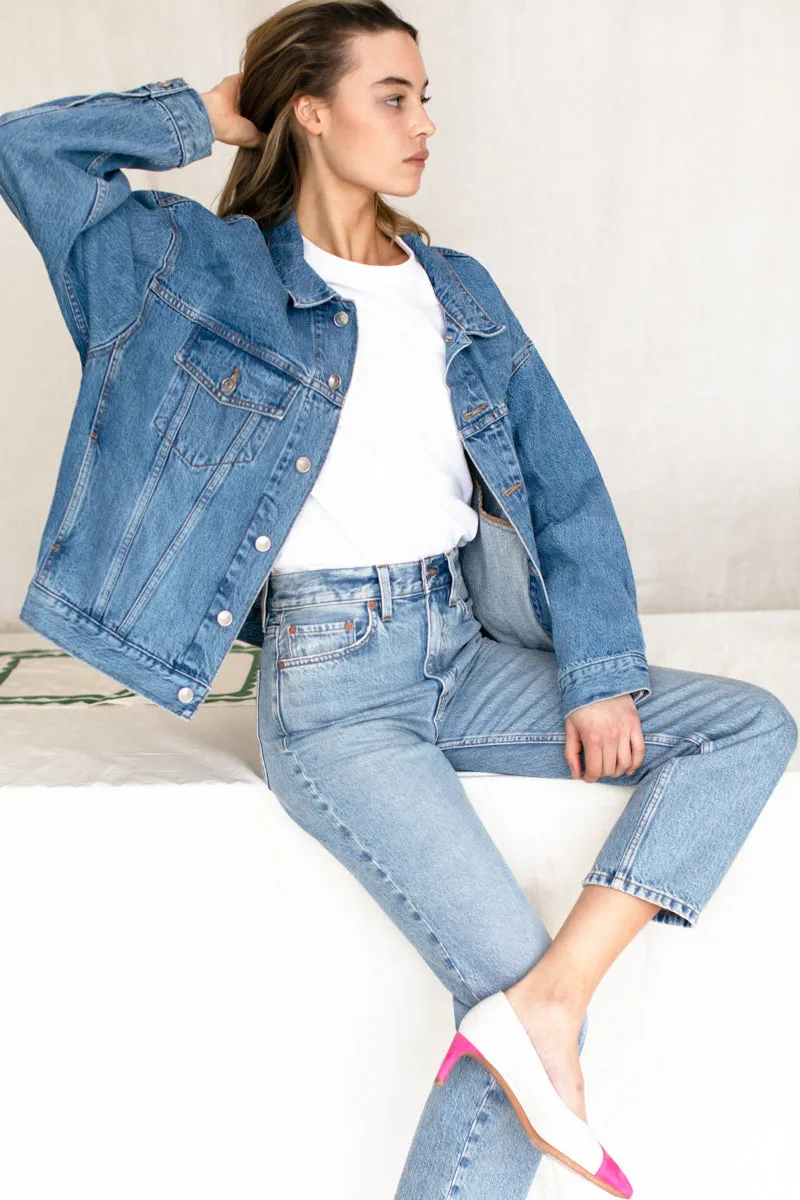 Vintage Stovepipe Ankle - Washed Indigo sold by Emerson Fry