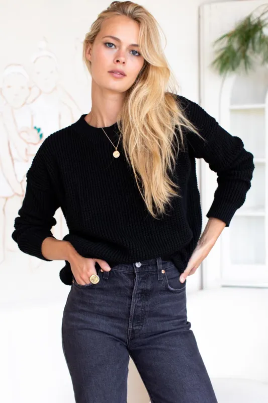 Daily Sweater - Black Organic sold by Emerson Fry