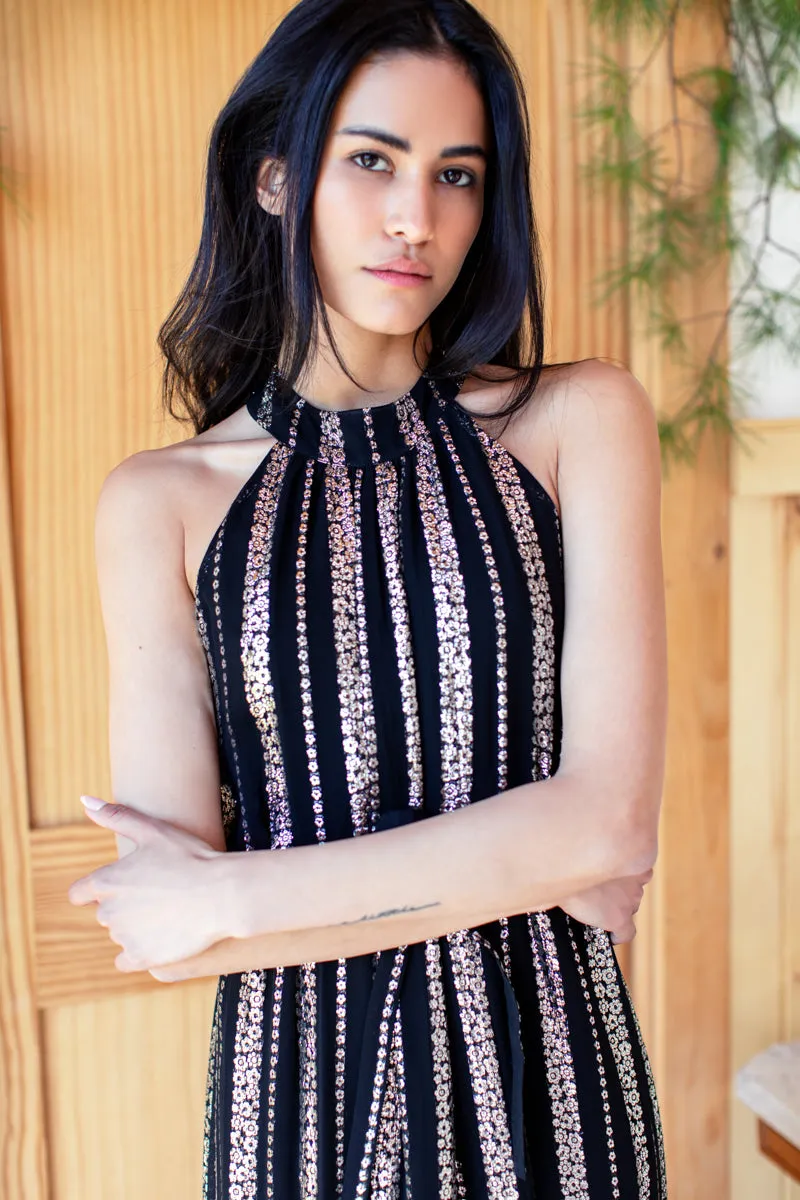 Pandora Maxi Dress - Black Lurex sold by Emerson Fry product image thumbnail 3