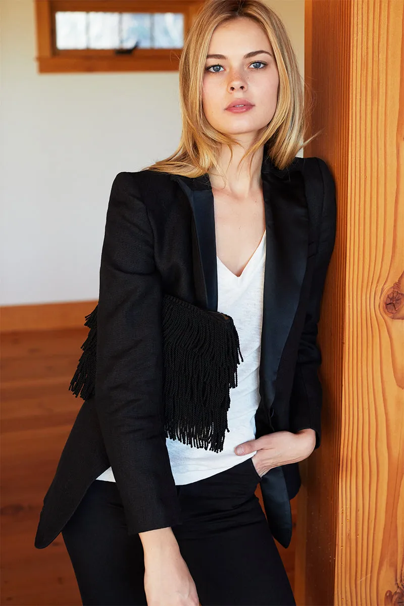 Fringe Clutch - Black sold by Emerson Fry product image thumbnail 4