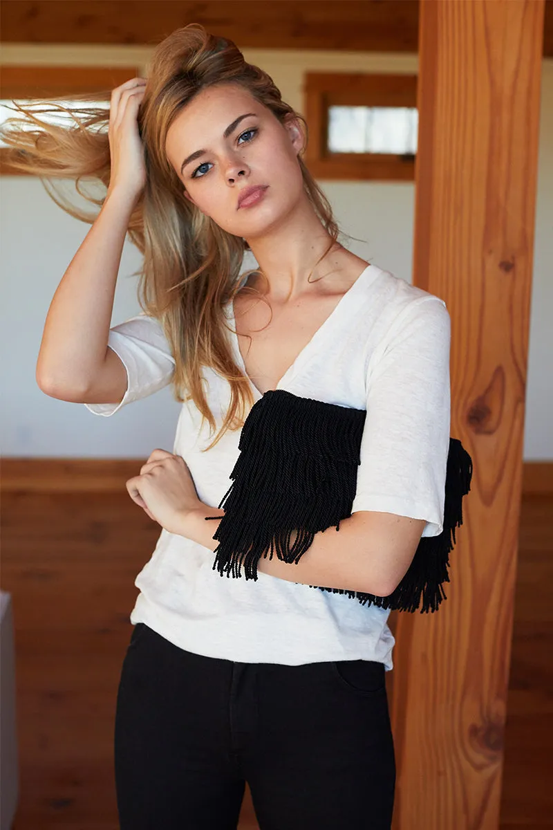 Fringe Clutch - Black sold by Emerson Fry product image thumbnail 5