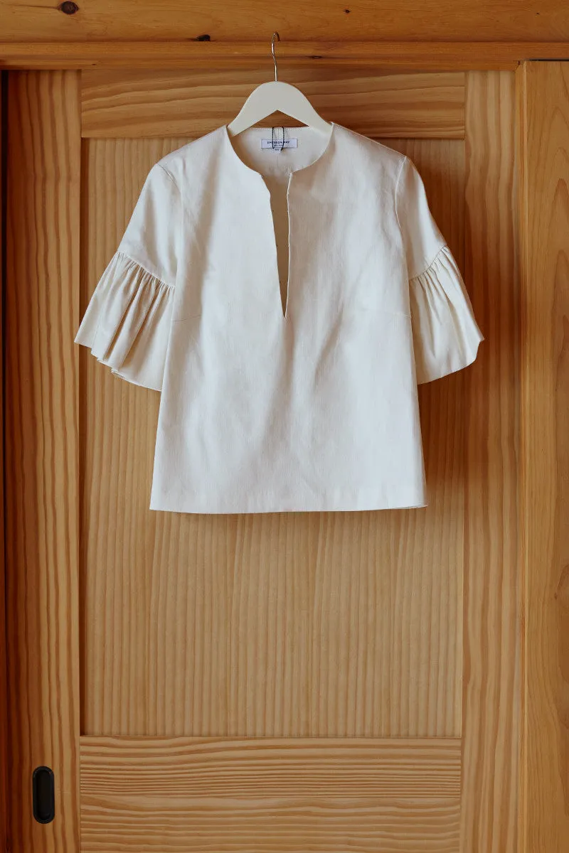 Mod Ruffle Top - Ivory sold by Emerson Fry product image thumbnail 3