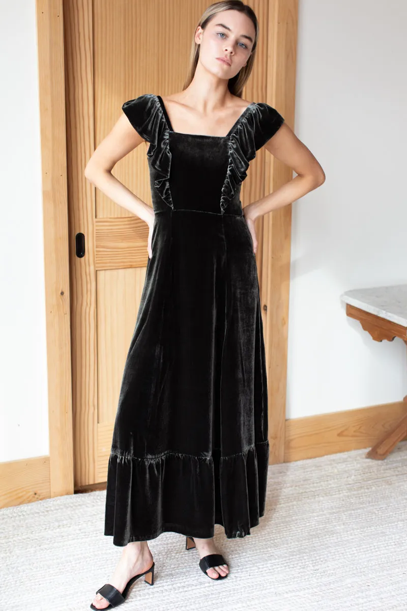 Sisters Dress - Bark Velvet sold by Emerson Fry