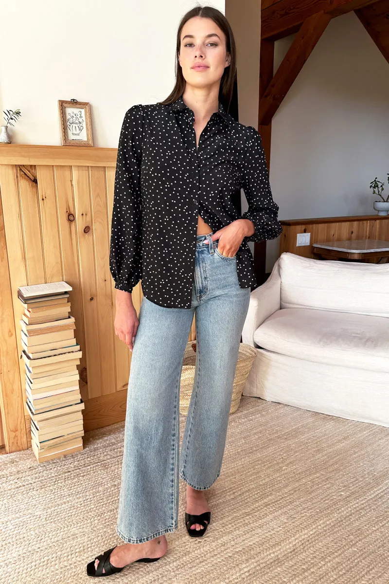 Frankie Blouse - Forget Me Nots Black sold by Emerson Fry product image thumbnail 3