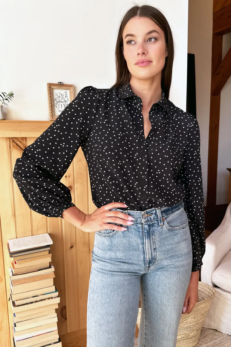 Frankie Blouse - Forget Me Nots Black sold by Emerson Fry product image thumbnail 4