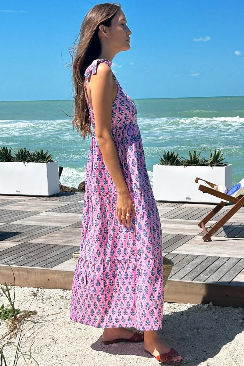 Sara Tier Dress - Day Flowers Aurora Pink sold by Emerson Fry product image thumbnail 3