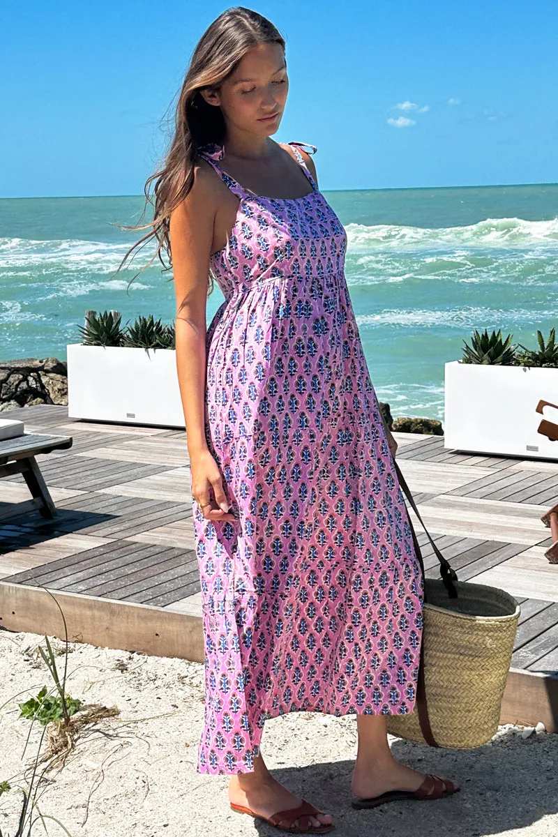 Sara Tier Dress - Day Flowers Aurora Pink sold by Emerson Fry product image thumbnail 2