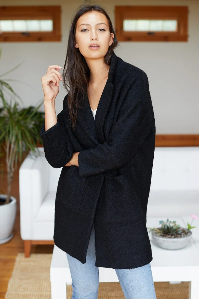 Car Coat - Black Boucle sold by Emerson Fry product image thumbnail 2