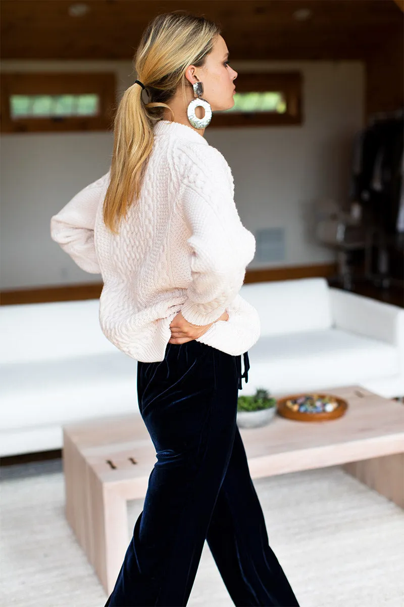 Belle Pant - Midnight Silk Velvet - Imperfect sold by Emerson Fry product image thumbnail 4