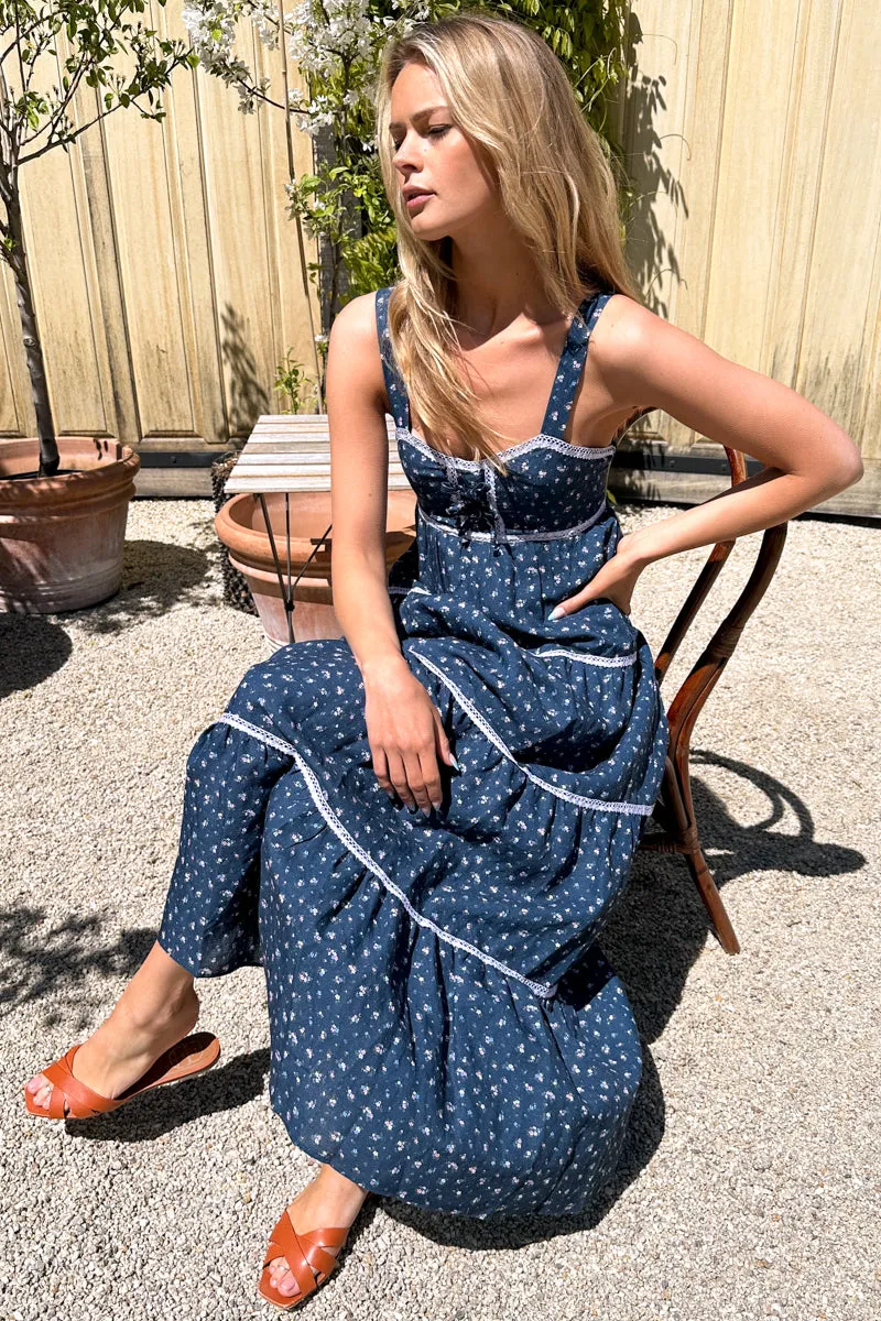 Tier Maxi Dress - Anne Flowers Majolica sold by Emerson Fry product image thumbnail 3