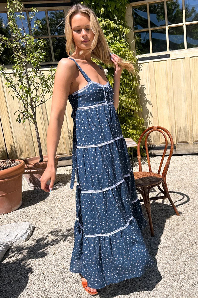 Tier Maxi Dress - Anne Flowers Majolica sold by Emerson Fry product image thumbnail 4