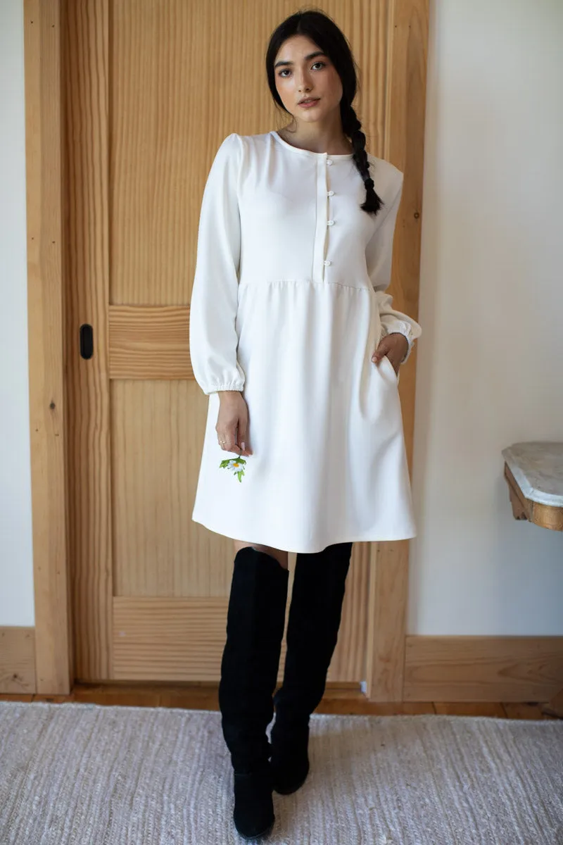 Selby Short Knit Dress - Ivory sold by Emerson Fry