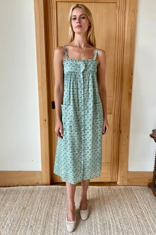 Astrid Midi Dress - Cornflower Kashmir Organic sold by Emerson Fry