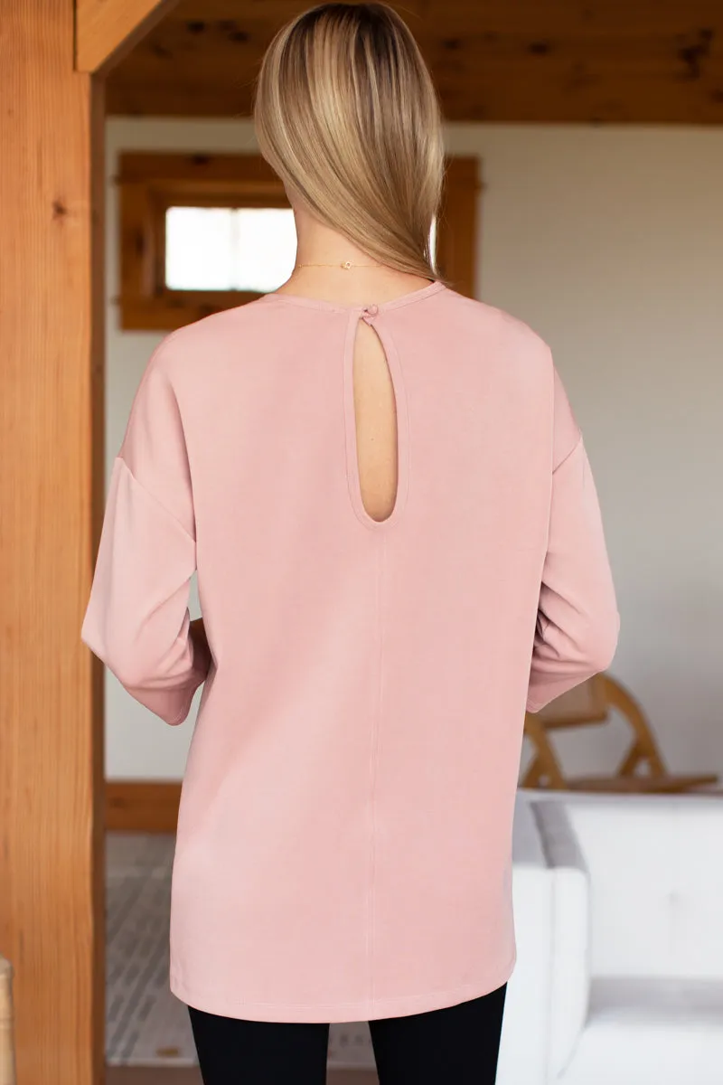 Edie Crewneck Dress - Mellow Rose sold by Emerson Fry product image thumbnail 2