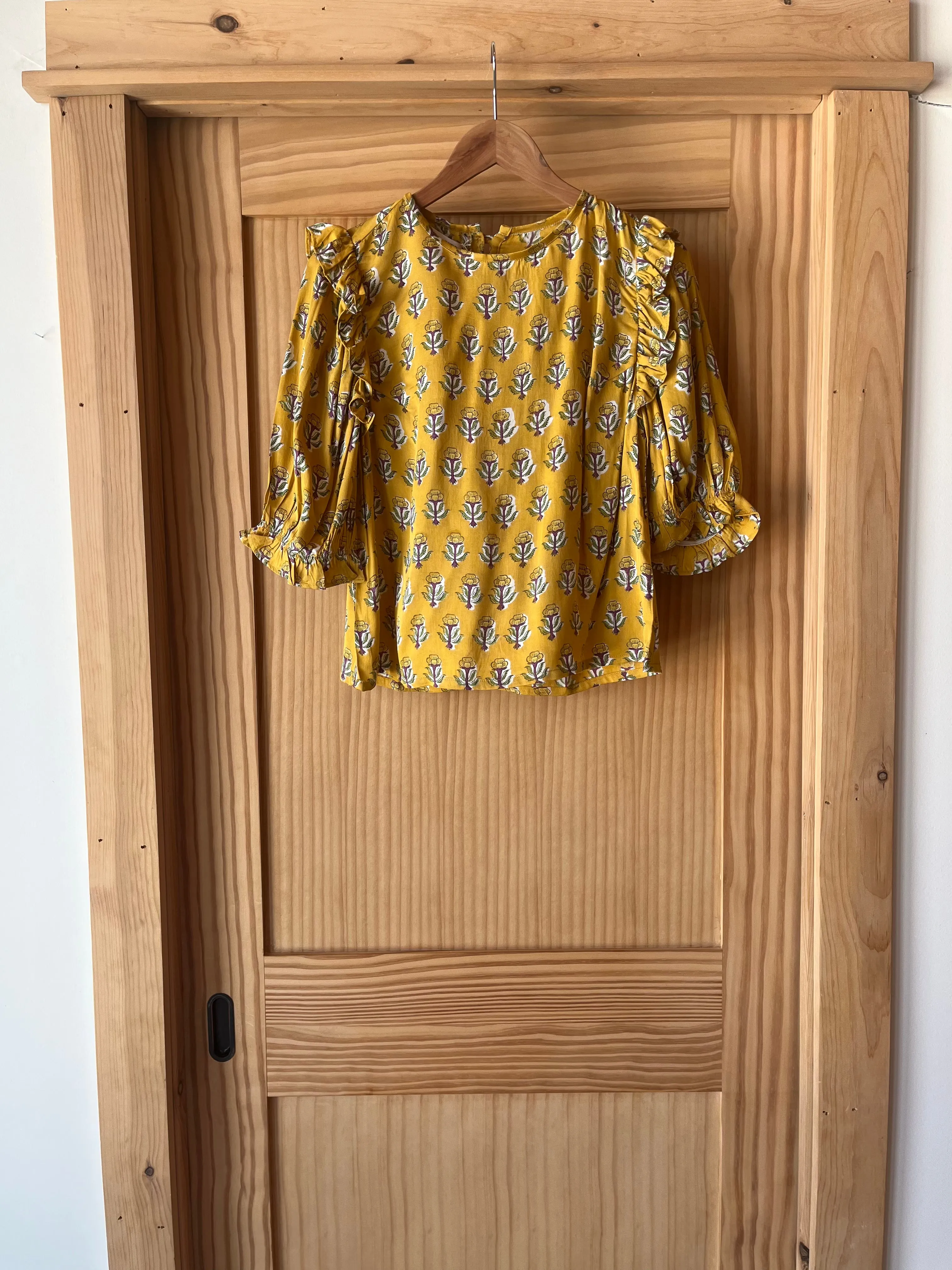 Pearl Blouse - French Marigolds Saffron Satin sold by Emerson Fry product image thumbnail 2