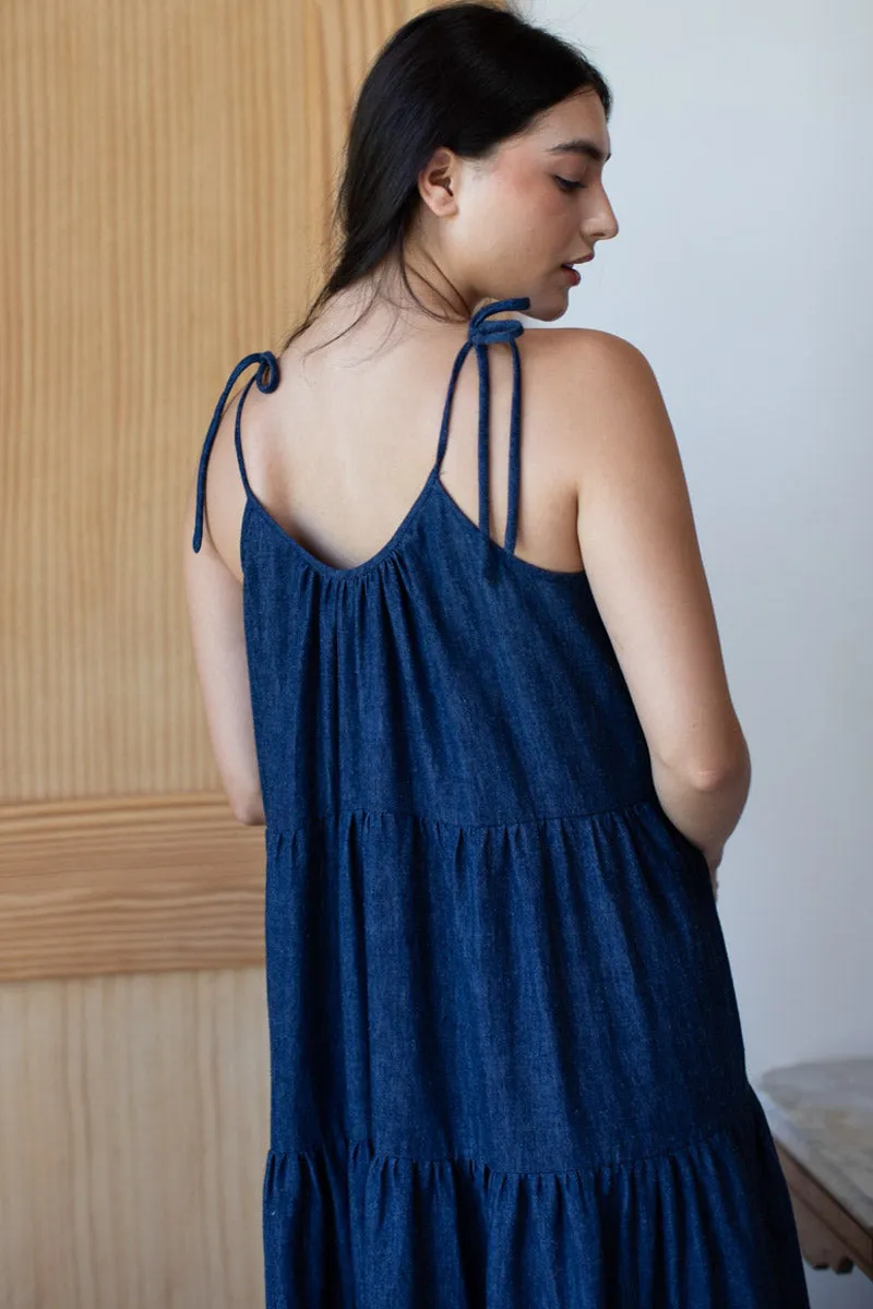Denim Sundress - Indigo Hemp Organic sold by Emerson Fry product image thumbnail 2