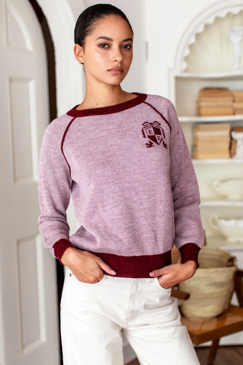 Emerson Sweater - EF Crest Lilac + Merlot Alpaca sold by Emerson Fry product image thumbnail 2