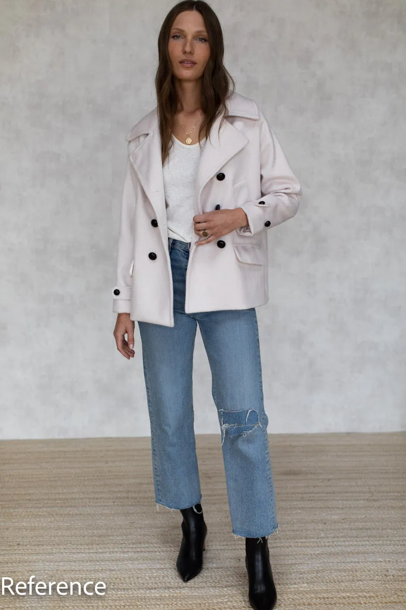 David Coat - White Sand Wool Cashmere sold by Emerson Fry