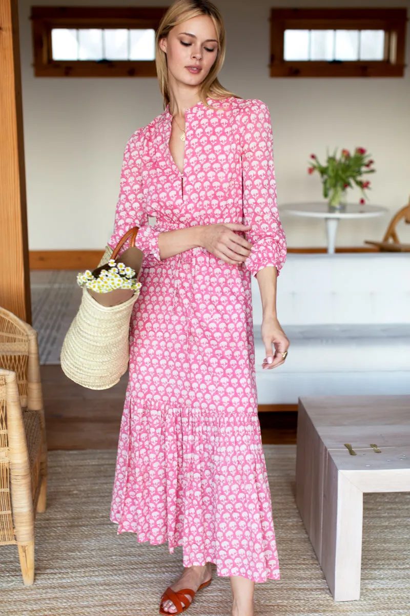 Frances Dress 3 - Crescent Flower Bon Pink Organic sold by Emerson Fry