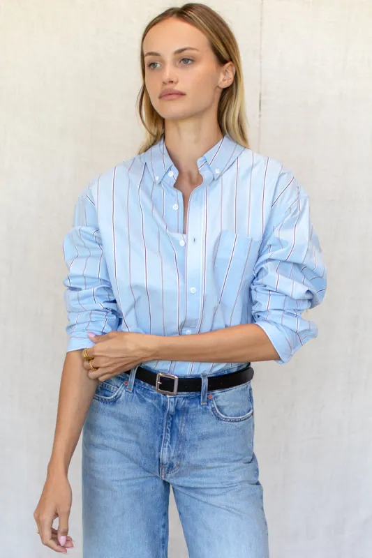 Ryan Shirt - Sky Blue Stripe sold by Emerson Fry