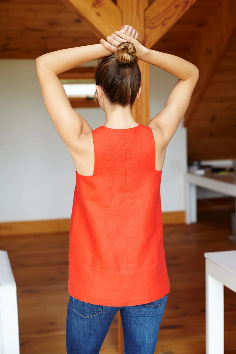 A Line Mod Top - Warm Red sold by Emerson Fry product image thumbnail 3