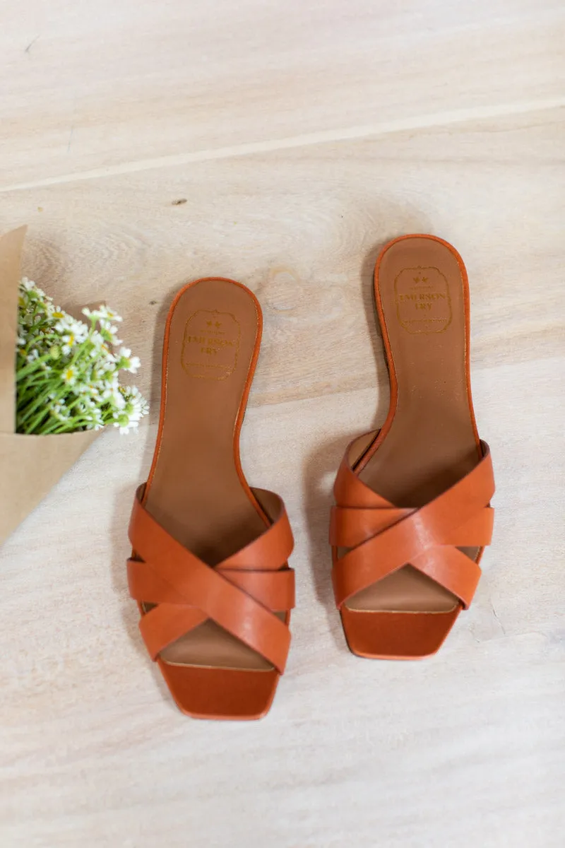 Fortuna Slide - Almond Leather sold by Emerson Fry