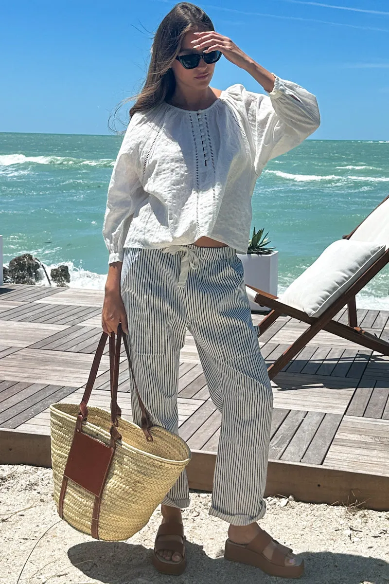 Family Cargo Pant - Indigo Stripe Organic sold by Emerson Fry product image thumbnail 2
