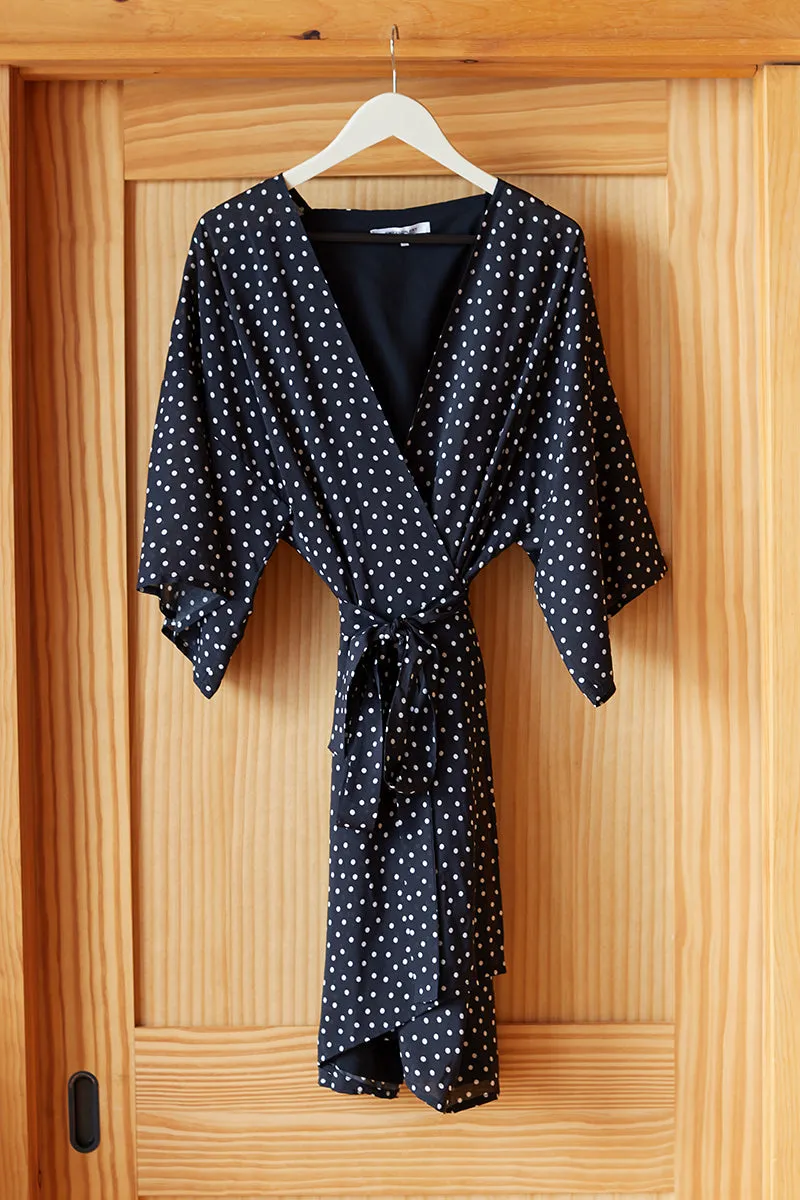 Wrap Dress - Black Dot sold by Emerson Fry product image thumbnail 4