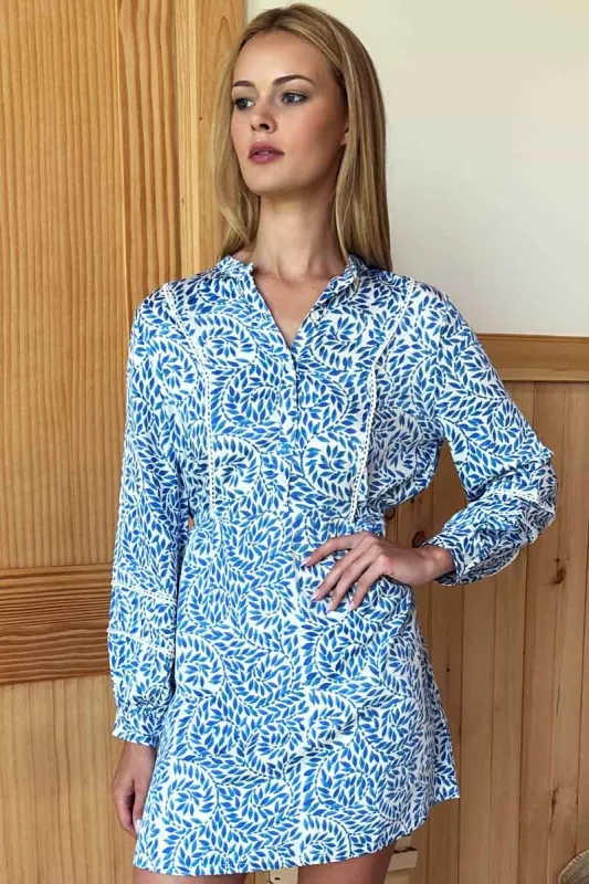India Shirtdress - Wisteria Vines sold by Emerson Fry