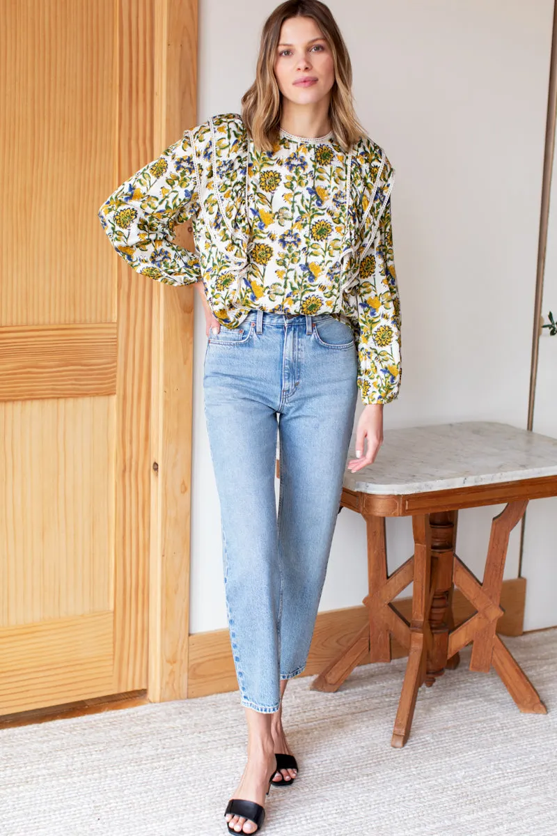 Filipa Blouse - Meadow Rue Satin sold by Emerson Fry product image thumbnail 2