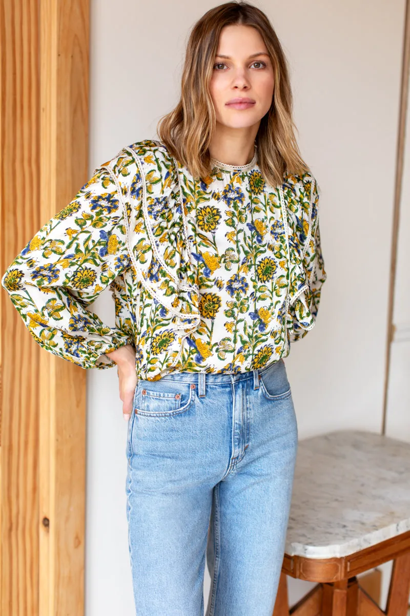 Filipa Blouse - Meadow Rue Satin sold by Emerson Fry product image thumbnail 5