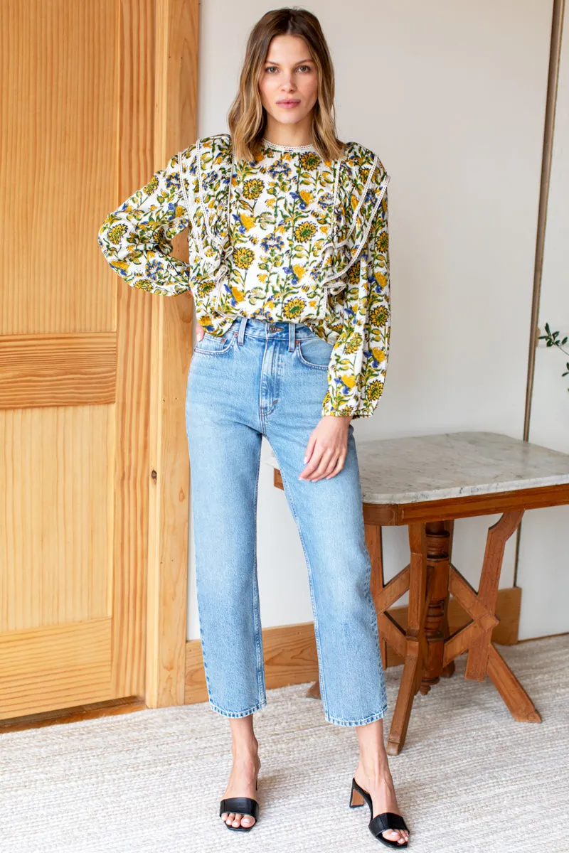 Filipa Blouse - Meadow Rue Satin sold by Emerson Fry
