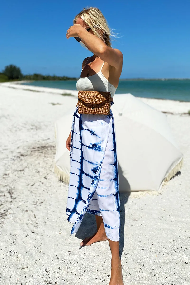 Drawstring Skirt - Tie Dye Indigo sold by Emerson Fry product image thumbnail 2