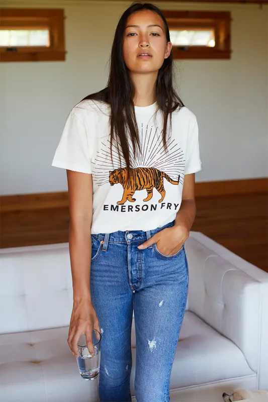 Tiger T-Shirt - Ivory sold by Emerson Fry