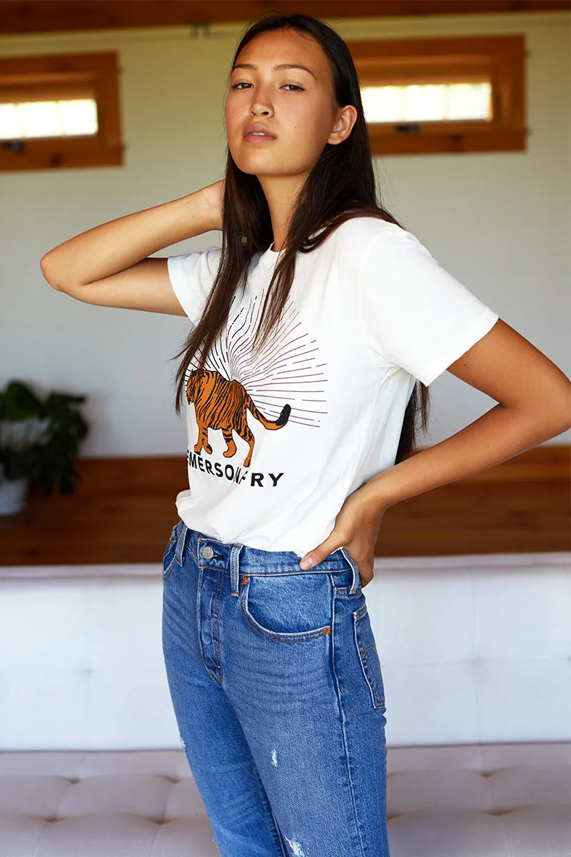Tiger T-Shirt - Ivory sold by Emerson Fry product image thumbnail 2