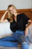 India Button Down 2 - Black Swiss Dot Organic sold by Emerson Fry